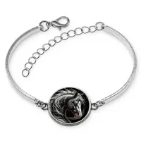 Браслет металлический, цвет серебро, Лошадь C0906046