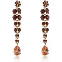 Серьги Гроздь с кристаллами UD042