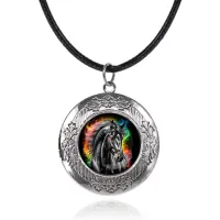 Арома-кулон металлический, Черный конь C0907063