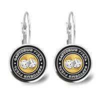 Серьги Фартовый рубль SEAP-0088
