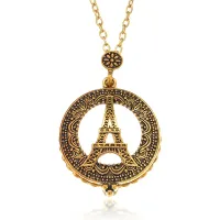 Кулон Эйфелева башня на цепочке, d.3,5см BJK185