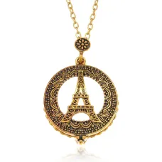 Кулон Эйфелева башня на цепочке, d.3,5см BJK185