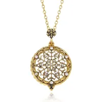 Кулон Снежинка на цепочке, d.3,5см BJK186