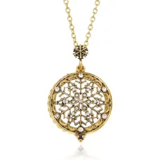 Кулон Снежинка на цепочке, d.3,5см BJK186