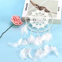 Подвеска Ловец снов, цвет белый LS008