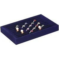 Дисплей для колец 22,5х14х3см, цвет синий STN006-5