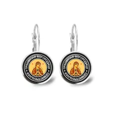 Серьги Пресвятая Богородица (Семистрельная) SEAP-0095