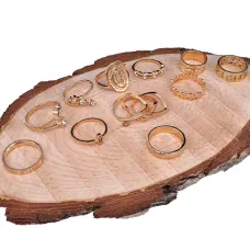 Набор из 13 колец, металл, цвет золотой KLN037