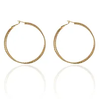 Серьги-кольца, цвет золотой UD053-g