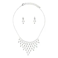 Комплект со стразами (колье и серьги) UH011