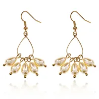 Серьги Капля с жемчугом UD061