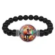 Браслет из черного агата Славянский Тотемный Годослов - Дикий Вепрь BSBA-270