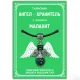 Талисман Ангел-хранитель с камнем малахит (синт.) 3,5см AH005-S