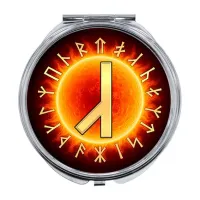 Складное зеркало Славянские руны Алатырь ZER-0578