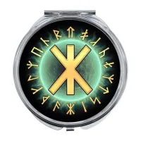 Складное зеркало Славянские руны Рок ZER-0587