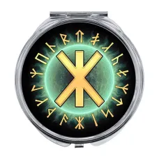 Складное зеркало Славянские руны Рок ZER-0587