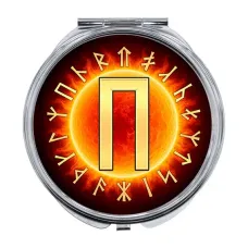 Складное зеркало Славянские руны Перун ZER-0590