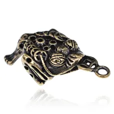 Подвеска для кулона или брелка Трехногая жаба, 3х1,5см BJK168