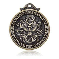 Подвеска для кулона или брелка Восточный гороскоп - Дракон, d.3см BJK182-05