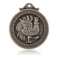 Подвеска для кулона или брелка Восточный гороскоп - Петух, d.3см BJK182-10