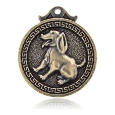 Подвеска для кулона или брелка Восточный гороскоп - Собака, d.3см BJK182-11