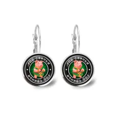 Серьги Восточный гороскоп - год Свиньи SEAP-0110