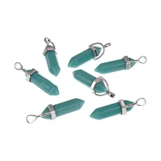 Подвеска - маятник для биолокации Светящийся нефрит, цвет зеленый BJK014-04