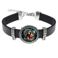 Кожаный браслет Славянские боги Девана BSK2-0502