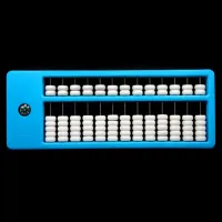 Счеты абакус (соробан) 13 рядов 26х10см, цвет голубой AB001-1