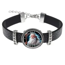 Кожаный браслет Славянские боги Род BSK2-0511
