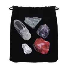 Набор из 5 натуральных камней в мешочке STK002-06