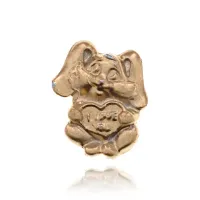 Кошельковый сувенир Зайка плюшевый, цвет золотой SR-K-30014