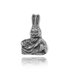 Кошельковый сувенир Денежный кролик, цвет серебряный SR-K-30136