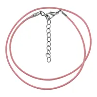 Классический шнурок для амулета с застёжкой, цвет розовый SH001-PN