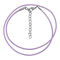 Классический шнурок для амулета с застёжкой, цвет фиолетовый SH001-V