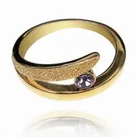 Кольцо со стразой, размер 18 UC005-18