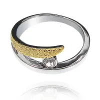 Кольцо со стразой, размер 16 UC006-16