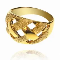 Кольцо Плетёнка, цвет золотой, размер 16 UC011-16