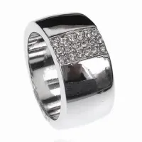 Кольцо со стразами Сваровски, размер 19 UC019-19