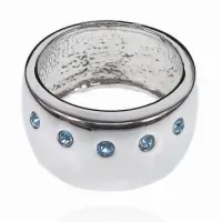 Кольцо со стразами Сваровски, размер 18 UC021-18