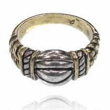 Кольцо, цвет серебряно-золотой, размер 16 UC125-16