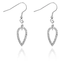 Серьги Капля со стразами UD092