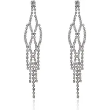 Серьги Вечерние со стразами UD097