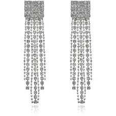 Серьги Квадрат со стразами UD105