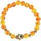 Браслет Хамса, 8мм, искусственный янтарь BJBS-215