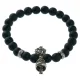 Браслет Ваджра с колоколом, шунгит, 8мм BSDT1-01
