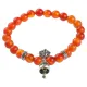 Браслет Ваджра с колоколом, сердолик, 8мм BSDT1-08