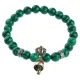 Браслет Ваджра с колоколом, малахит, 8мм BSDT1-14