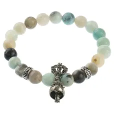 Браслет Ваджра с колоколом, амазонит, 8мм BSDT1-25