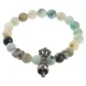 Браслет Ваджра с колоколом, амазонит, 8мм BSDT1-25